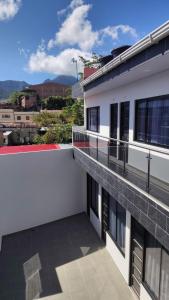a view from the balcony of a building at Hotel Boutique 1801 in San Juan de Rioseco 