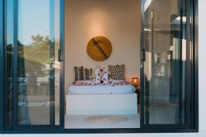 a room with a bed with a basketball on the wall at Casa Blanca Bweleo in Bweleo +51 photos