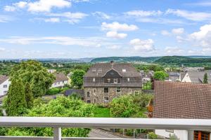 a view from the balcony of a house at MOLA Apartments - Panoramablick, Balkon, 5 Pers, Bahnhofsnähe, Parkplatz in Herdecke