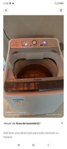 a toaster oven with its door open on a website at Casa Toda com Garagem a 3km do Aeroporto in Teresina
