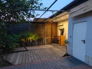 an open door of a house with a patio at El Paso Unin 1 in Unin