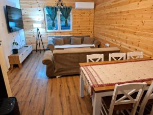 a living room with a couch and a table at Apartman Jana in Žabljak