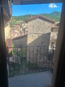 a view from a balcony of a building at Residenze del Borgo in Zavattarello