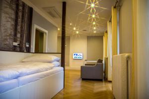 TV a/nebo společenská místnost v ubytování Spa Hotel Garni Löwenstein