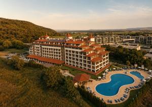 an aerial view of a resort with a swimming pool at Casablanca Hotel - All Inclusive in Obzor