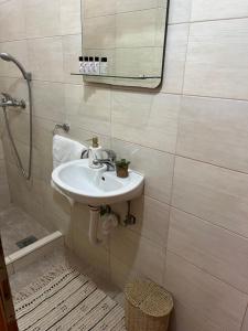 a bathroom with a sink and a shower at Guest House Life in Neum +43 photos
