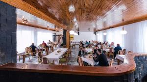 En restaurant eller et andet spisested på Hotel Pod Šaumburkem