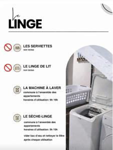 a page of a flyer for a lle linelele die lift at Appartement rdc maison Ed Den in Tauves