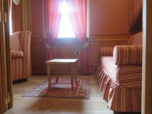 Posezení v ubytování Chambres Mont Cervin