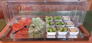 a plastic container filled with different types of food at Gasthaus Zum Schneider in Pottenstein