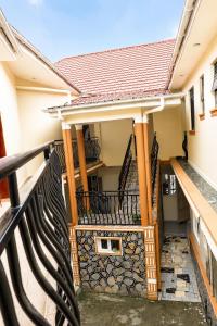 a view from the balcony of a house at Grand View Hotel in Fort Portal
