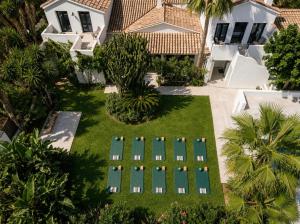 an aerial view of the backyard of a villa at BV House - Membersclub - Adult only in Estepona