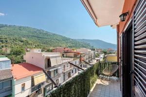 a view of a city from a balcony at DIEGOPAS Sweet Home in SantʼAntonio Abate