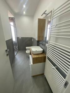 a bathroom with a sink and a toilet in it at CENTRAL LUXURY Rooms in Grugliasco