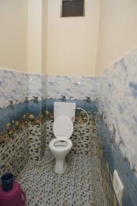 a bathroom with a white toilet in a room at Hotel dream sagar in Sāgar