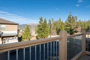 a balcony with a view of the mountains at Timbers 9-4 in Fraser +20 photos