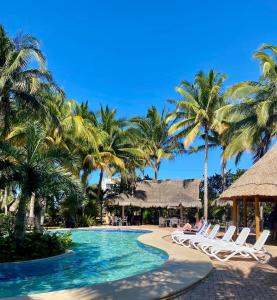 a pool at the resort at Tecnohotel Beach in San Benito