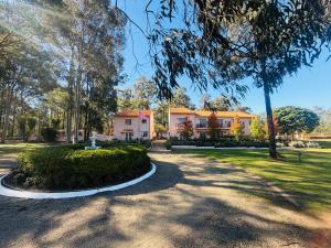 a house in a park with a tree at Villa Provence Estate in Pokolbin