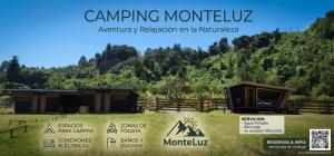 an explanatory display of a camp in a mountain at Camping Monteluz Lago Ranco in Lago Ranco +1 photo