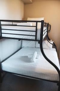 a couple of bunk beds in a room at Seaspray 8 - Ocean Views - Stone Real Estate Yamba in Yamba +11 photos