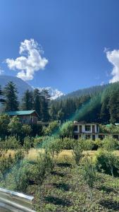 a house on the side of a hill with trees at Whitestone PULGA in Kalgha