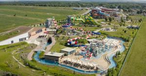 an aerial view of an amusement park at Apartments U Zelmanu in Pasohlávky