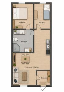 a floor plan of a house at Modern condo in central Narvik in Narvik
