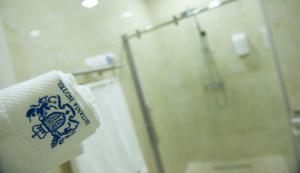 Koupelna v ubytování Hotel Britania