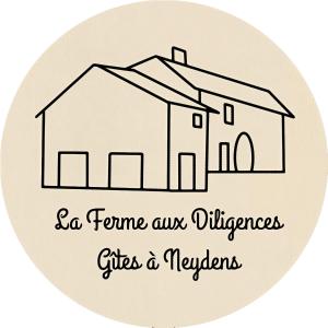 a picture of a house with the words so fame everlezlez gives a nephew at La Ferme aux diligences in Neydens