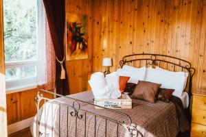 Katil atau katil-katil dalam bilik di Gîte TerreCiel
