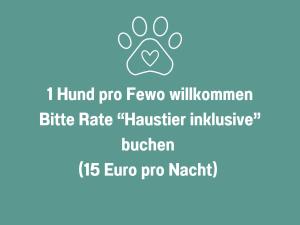 a picture of a paw with the words hound pro pawsldaldaldalda at Kochstedter Wohnstuben - Fewo mit Naturbaustoffen in der Bauhausstadt Dessau - hundefreundlich - ebenerdig - mit Garten - Parkplatz inklusive in Dessau +67 photos