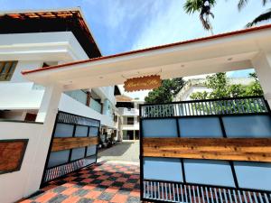 a view of the front of a building at Beach Way Villa in Varkala