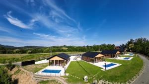 an aerial view of a estate with a house at Kozara Panoramic Resort in Bosanska Gradiška