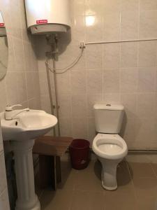 a bathroom with a toilet and a sink at Aiperii in Bosteri