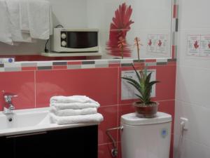 Et badeværelse på Hostal del Pez Azul