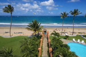 a view of the beach from a resort at Ocean Dream - Kite Paradise! in Cabarete