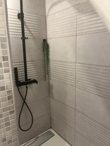 a shower with a hose in a bathroom at L écrin du Luberon in Cadenet