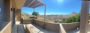 a balcony with a view of a mountain at Karya View 2 in Kariá +1 photo
