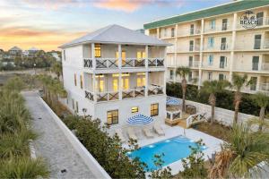 an aerial view of a hotel with a swimming pool at Beach,Please in Rosemary Beach