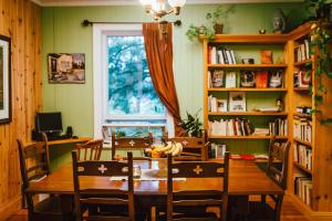 Knihovna v bed and breakfast