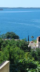 a view of a large body of water at Apartman 4 sa spavacom in Zelenika