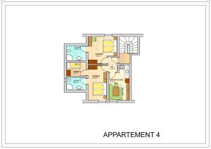 Plán poschodí v ubytovaní Appartement Oskar