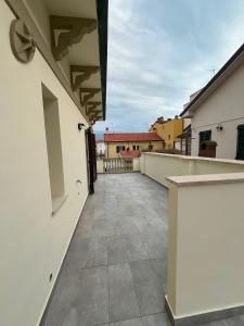 a view from the balcony of a house at mama house in Marotta