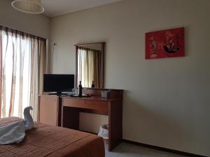 TV a/nebo společenská místnost v ubytování Apollo Hotel