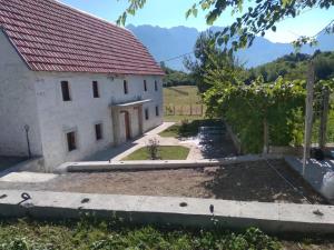 a view of the house from the garden at Guest House Avdi Kola in Gagu