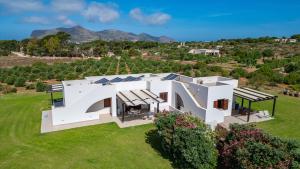 an aerial view of a white house at Le Casette a Favignana in Favignana