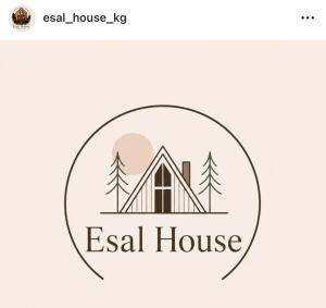 a logo for a real house with a forest at Esal house in Chon-Sary-Oy
