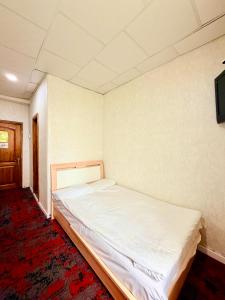 a bedroom with a bed in a room at City Hostel & Tours in Ulaanbaatar