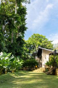 a house in the middle of a yard at Villas Roca del Caribe in Puerto Viejo +48 photos