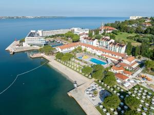 an aerial view of a resort by the water at Hotel Vile Park in Portorož